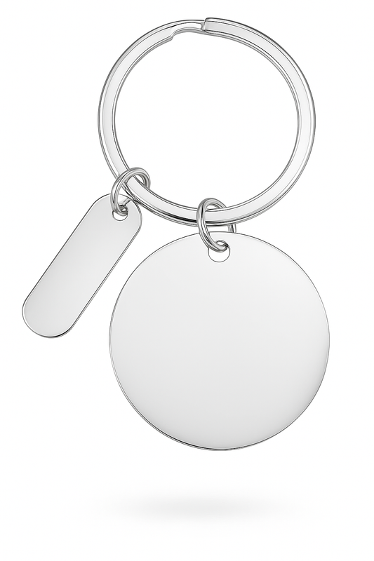 Llavero Metálico Doble Personalizable